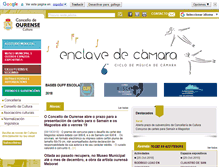 Tablet Screenshot of ourensecultura.com